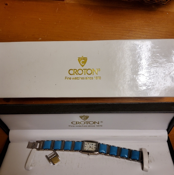 Vintage Croton Turquoise Watch - Picture 3 of 4